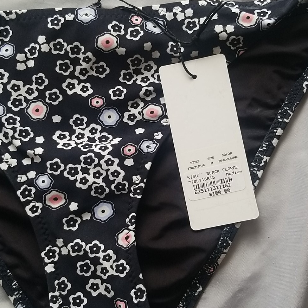 NWT Kisuii black women's Swimsuit set size medium - Picture 9 of 13